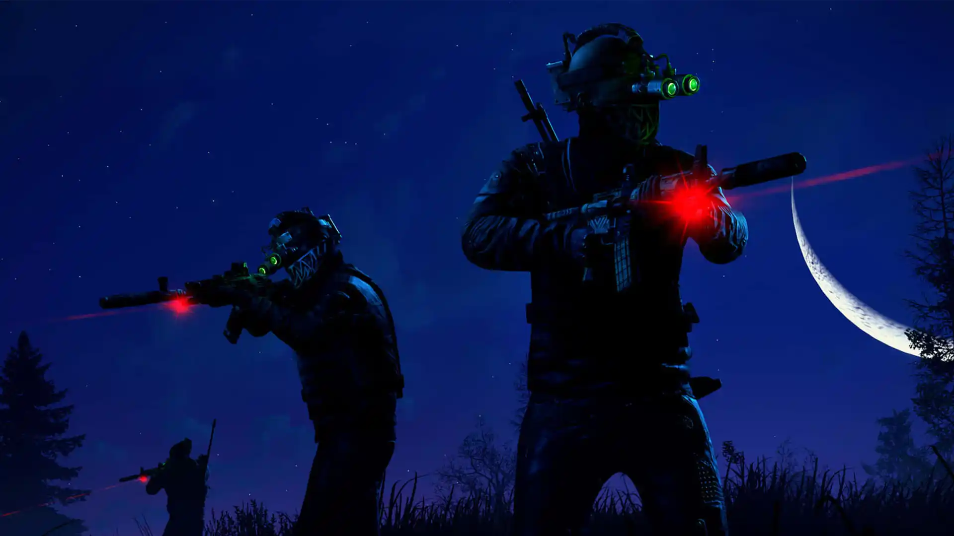 3 Players With Night Vision Goggles