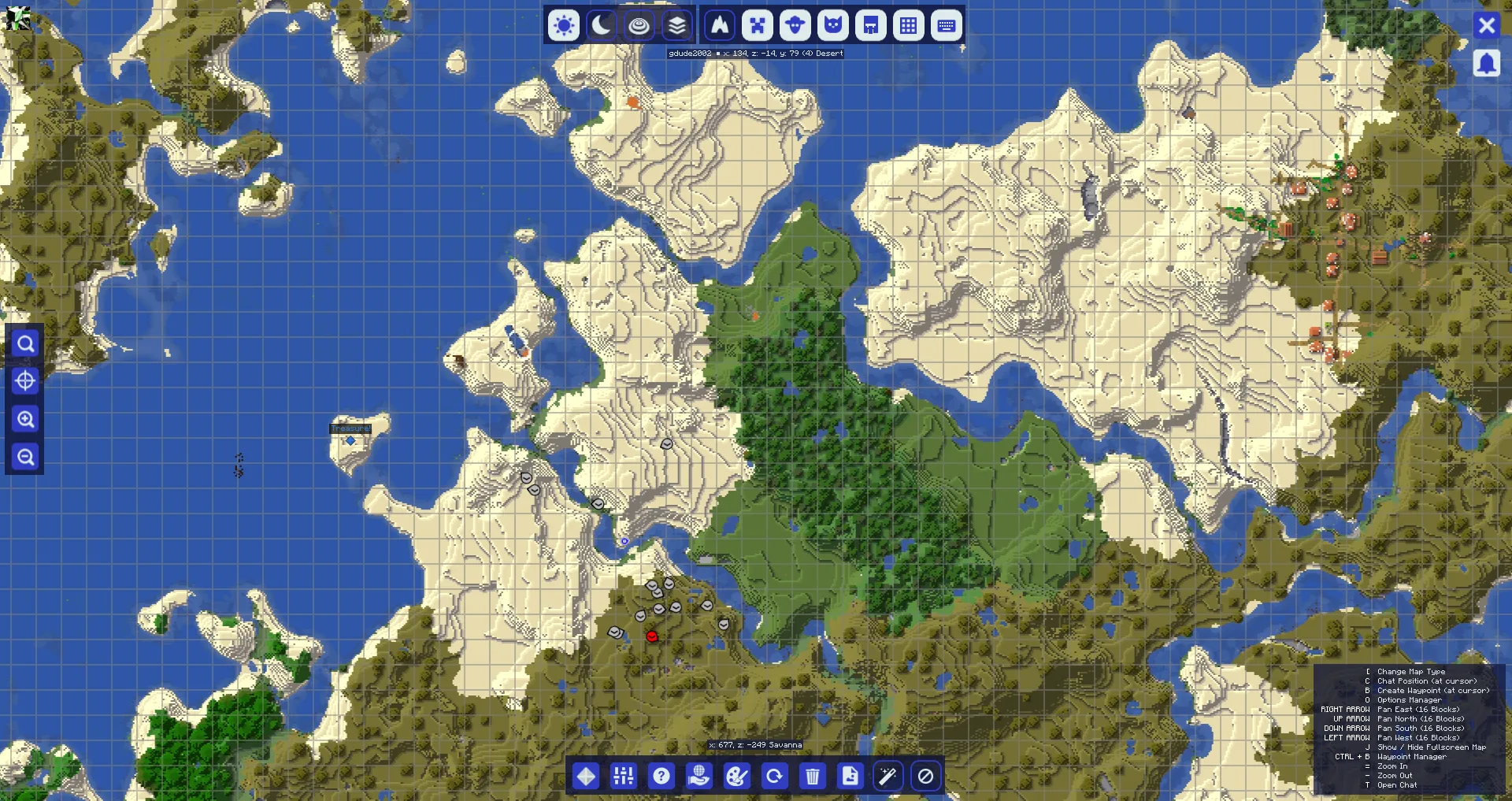 A Minecraft World Map