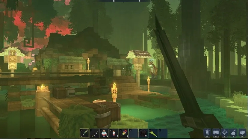 Cave-Rex In A Slothian Village in the tropcial jungle