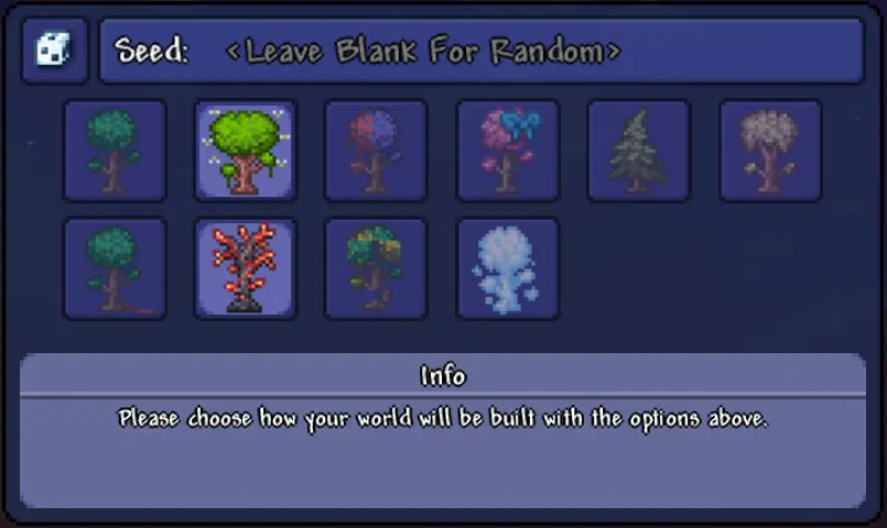 new world seeds in terraria