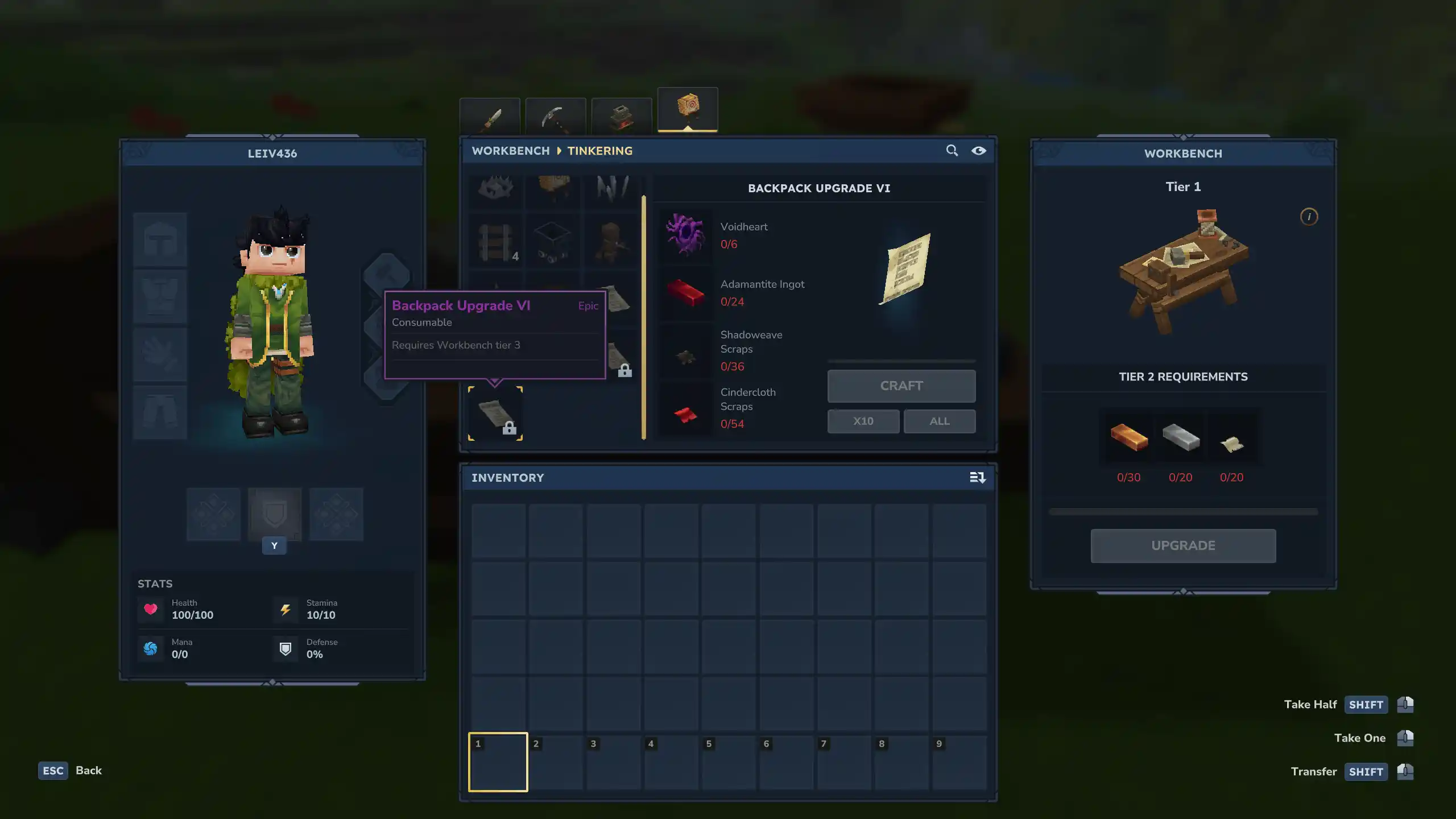 Extended Backpacks Plugin