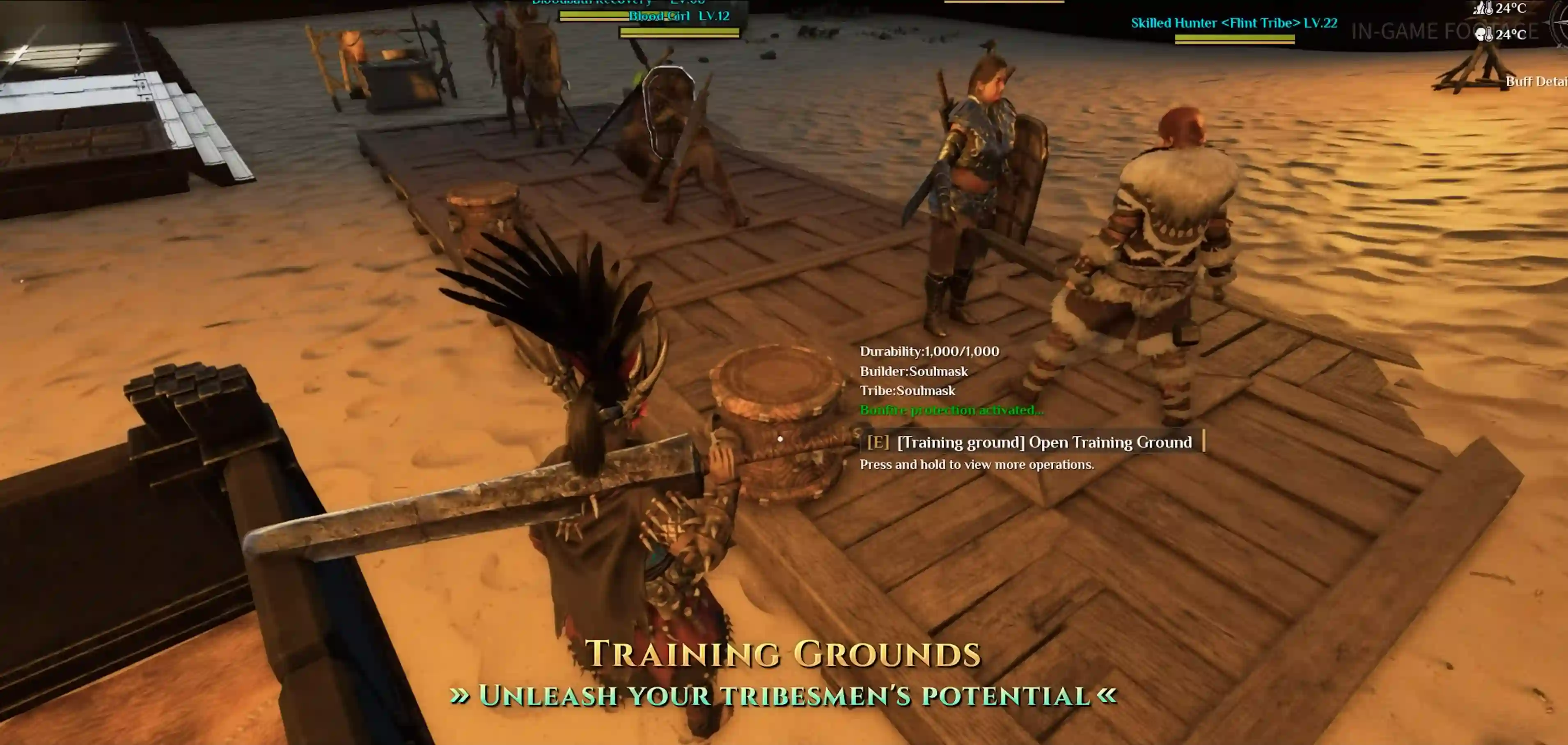 Soulmask tribe training grounds