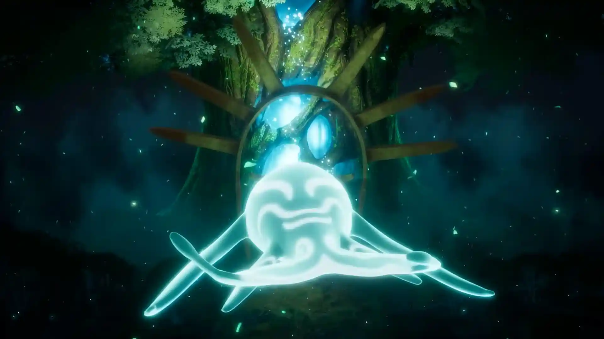 Palworld whale pal travelling to the world tree