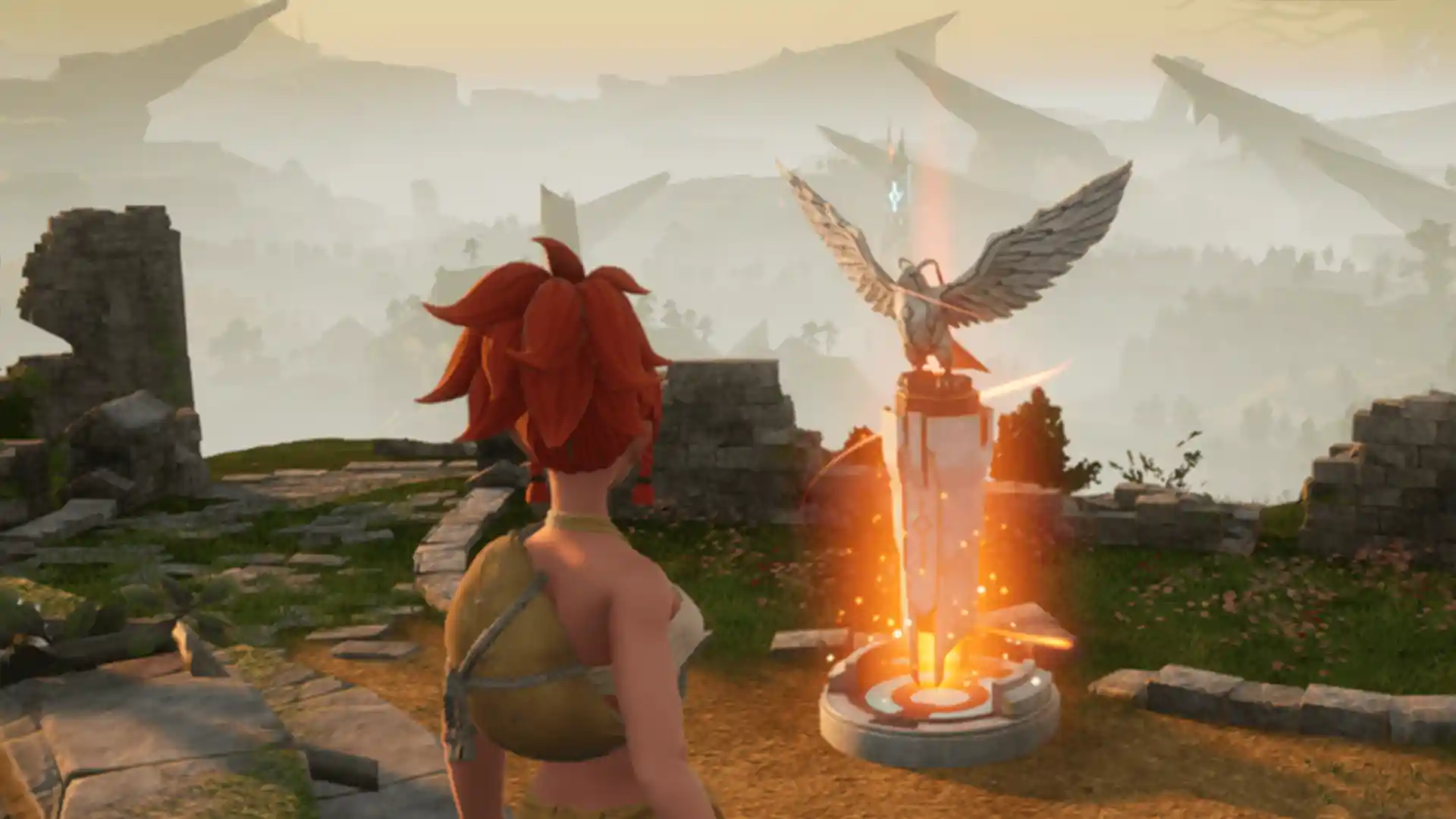 Palworld player unlocking a fast travel point