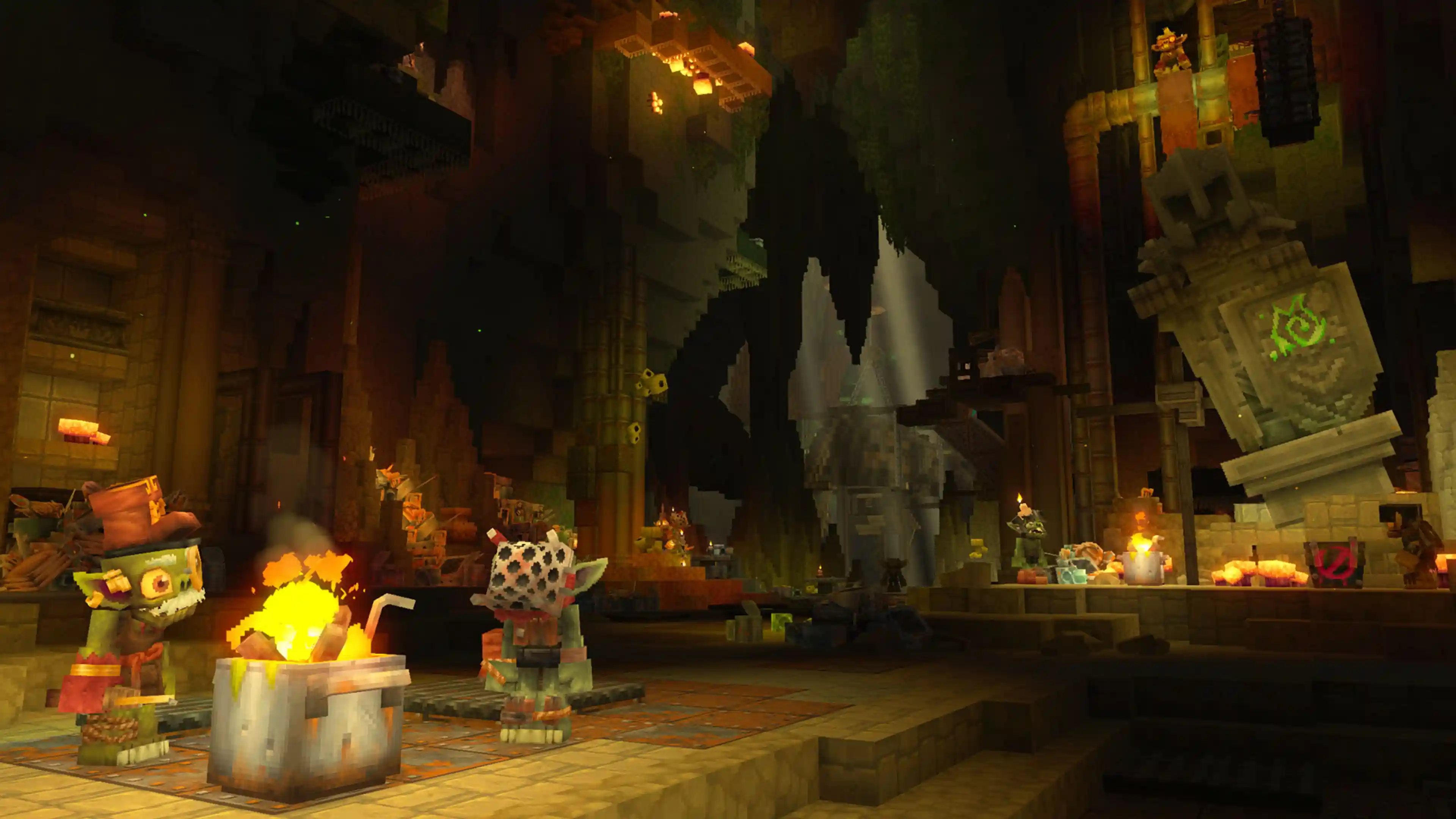 Hytale goblin variants inside goblin cave
