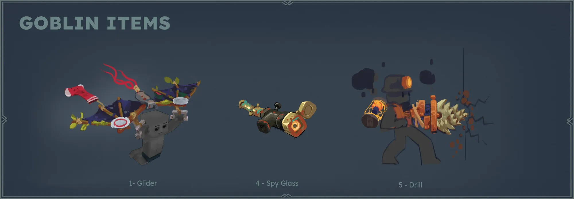 Hytale goblin items sketch