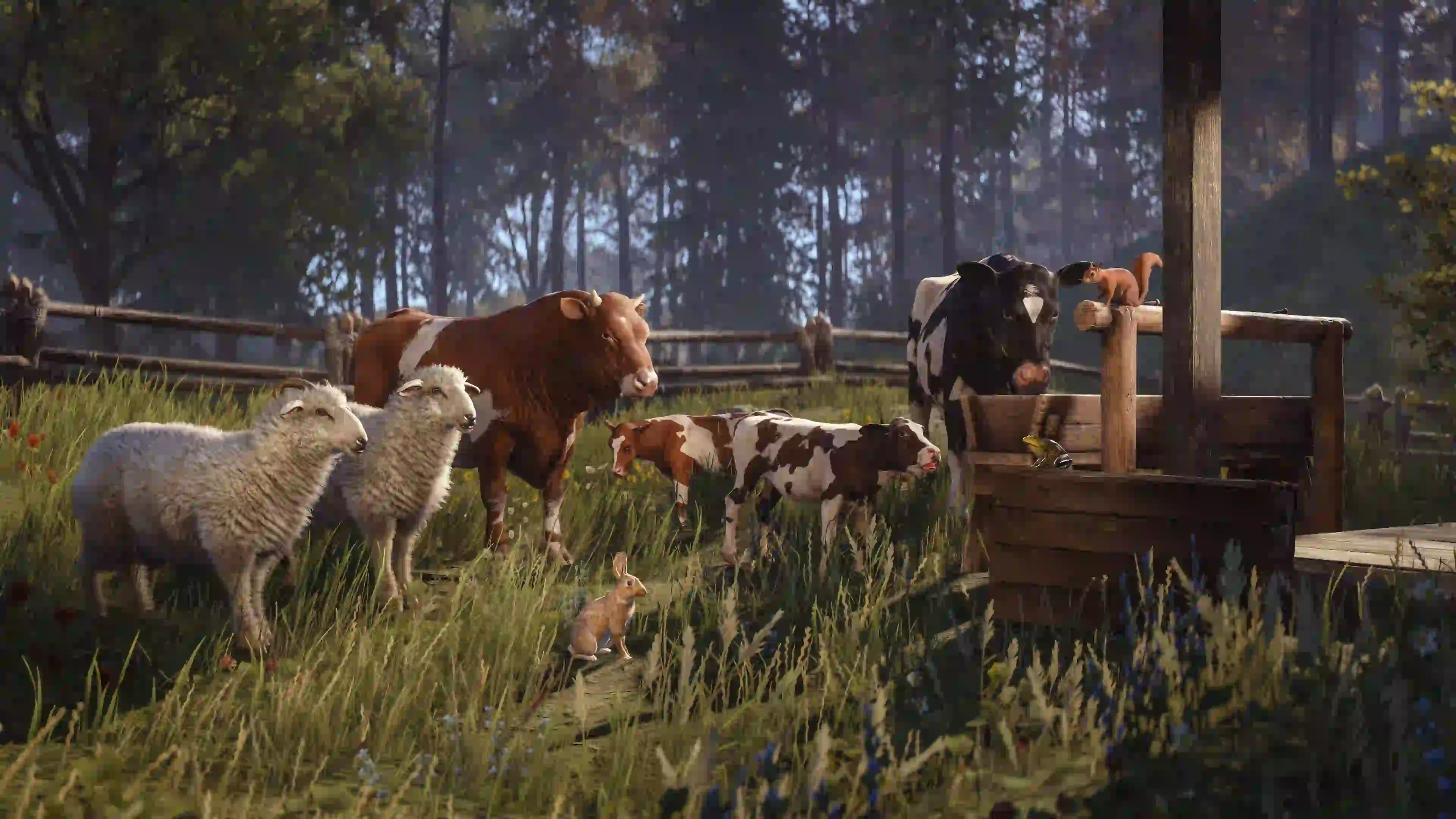 live stock animals in rust