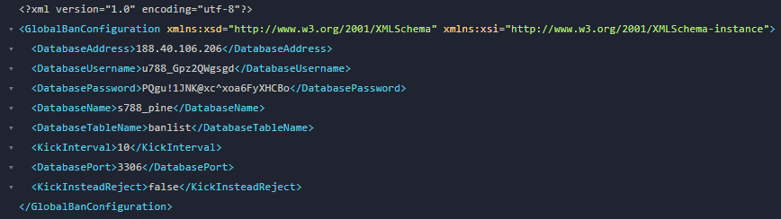 Plugin config